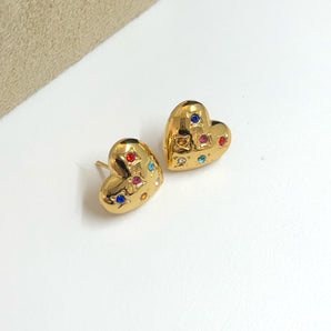 Aretes Luces doradas