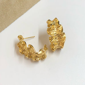 Aretes Escarcha dorada