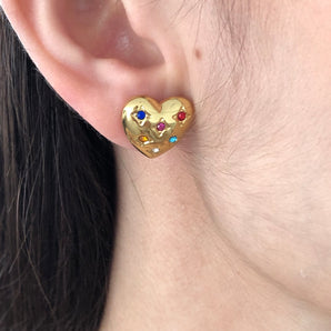 Aretes Luces doradas